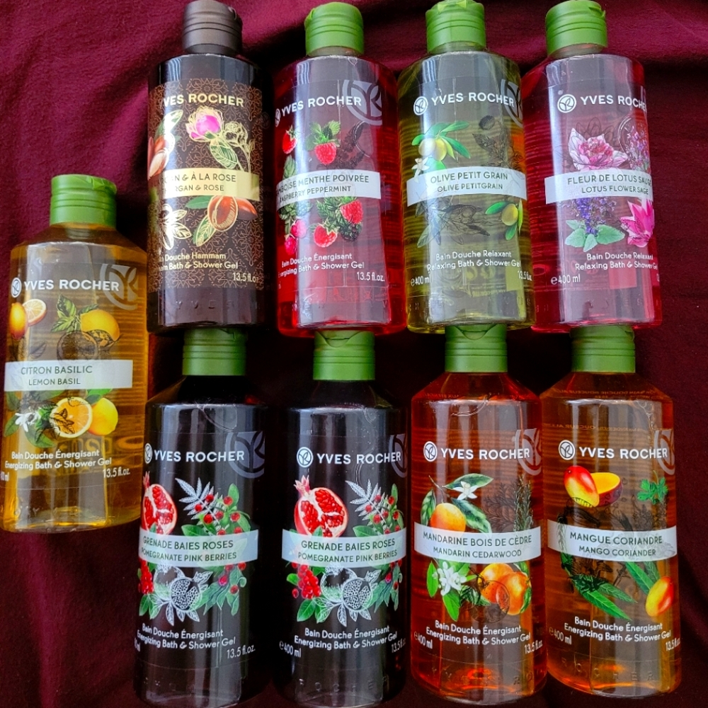 Yves rocher shower gels